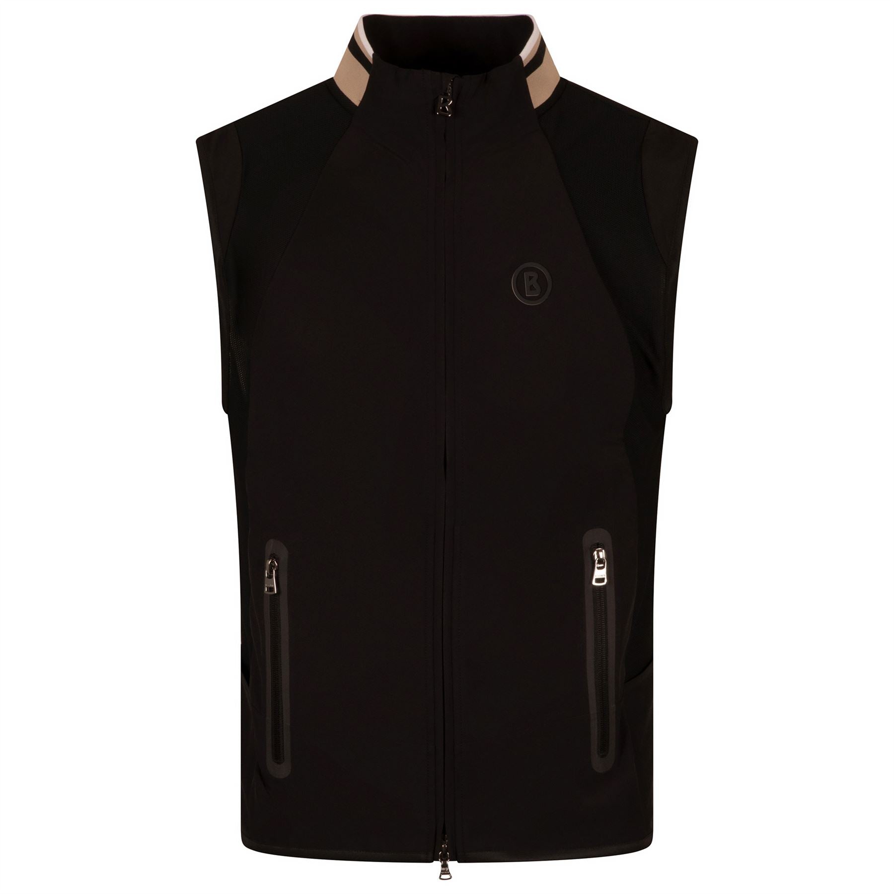 Rabanus Nylon Full Zip Mid Layer Black