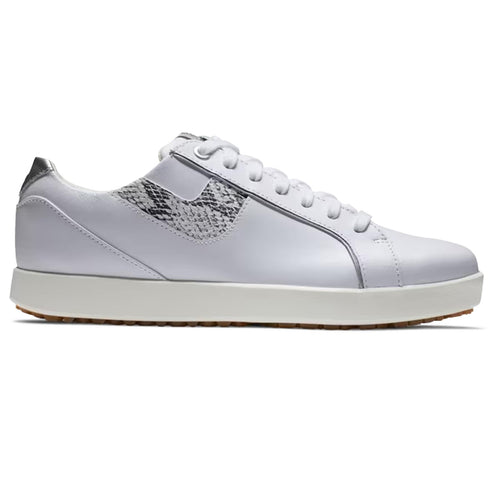 Womens Links Golf Shoe White/Snake Print