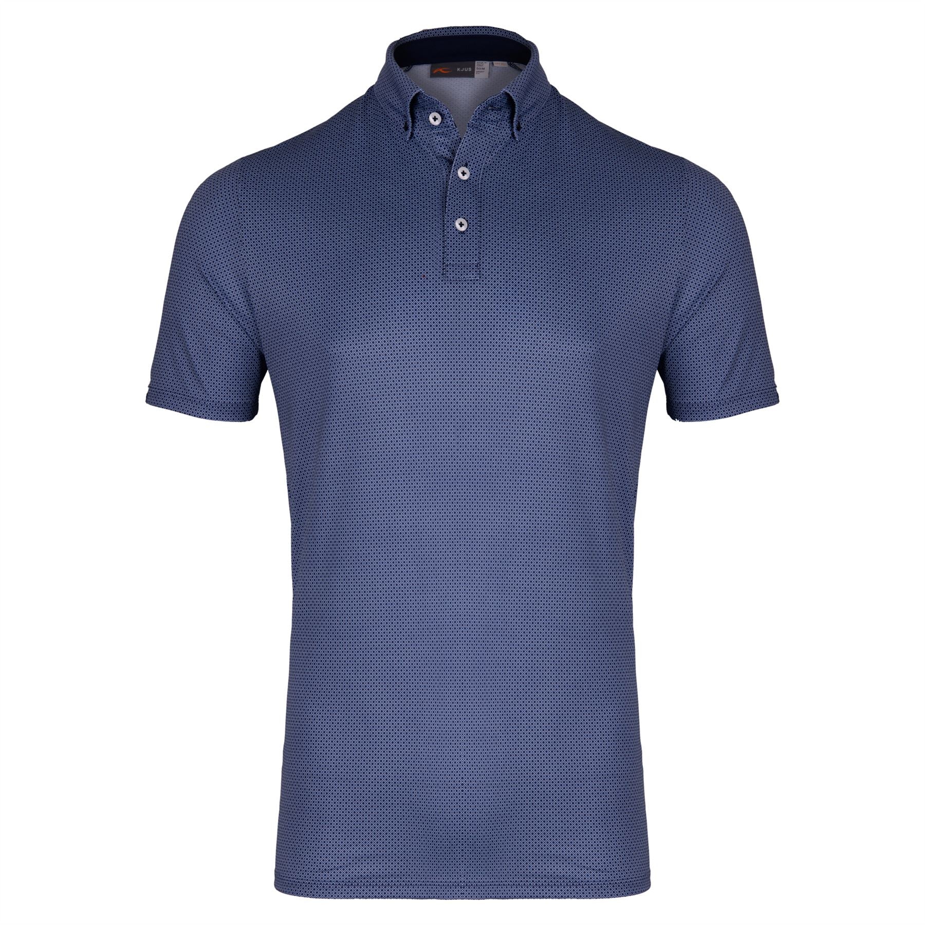 Lance Printed Polo Powder Blue
