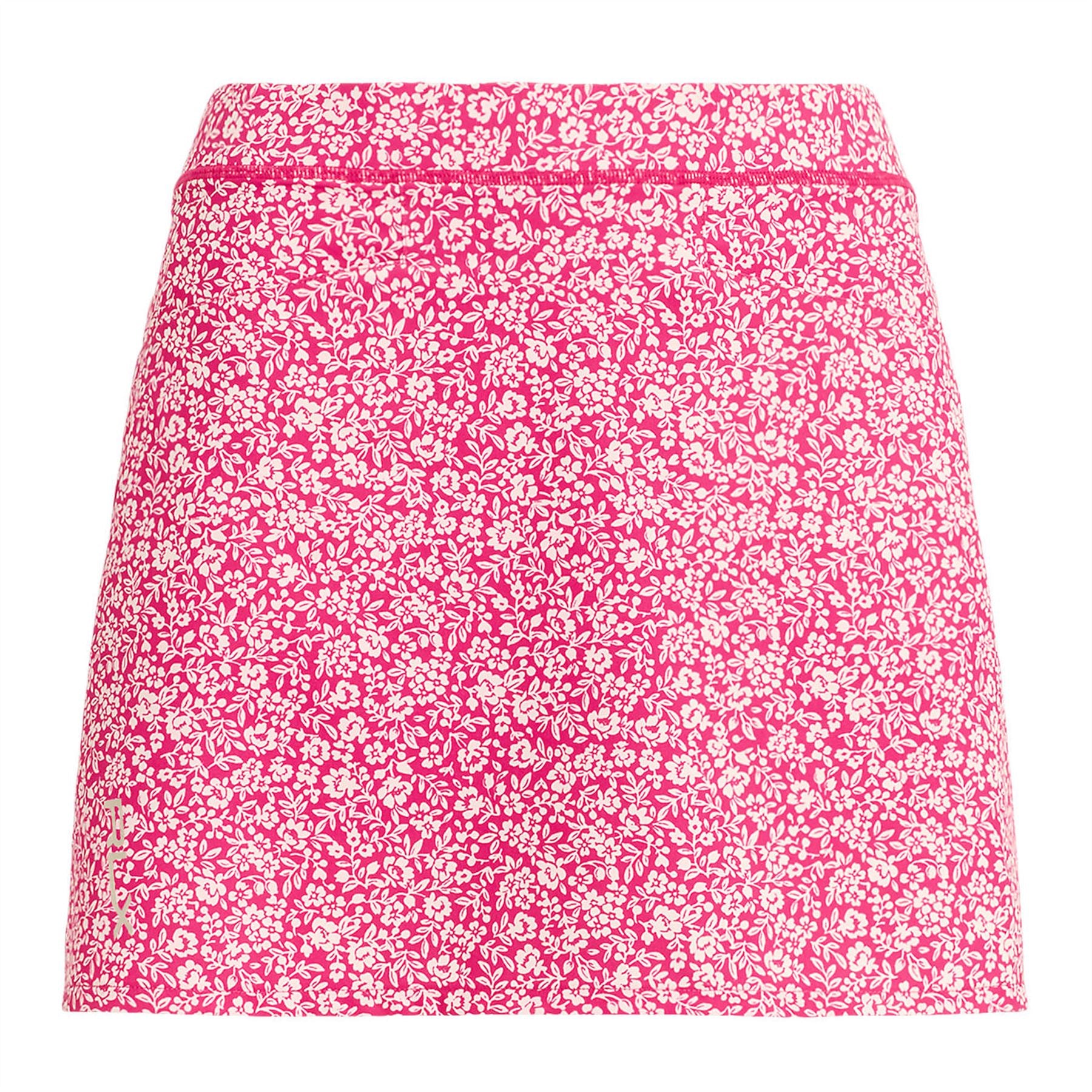 Womens 15 Inch Aim-Skort-Floral Meadow Pink