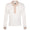 Womens LS Polo Bright White/Bisque