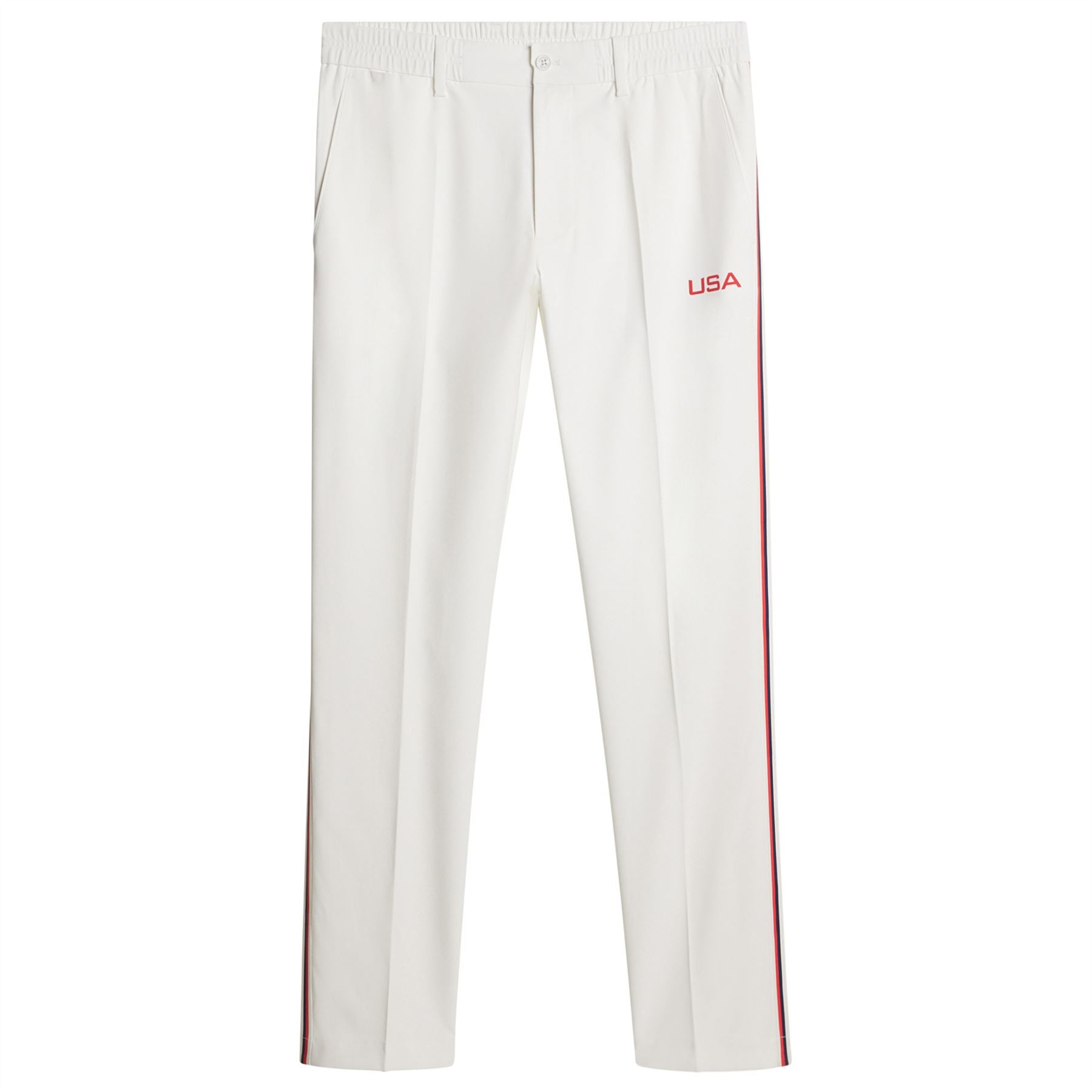 Jerome High Stretch Side Stripe Pants White
