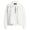 Womens Oversize Quilted Half-Zip Pullover Paper White