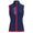 Womens Terry Sleeveless Full-Zip Vest French Navy/Maui Red