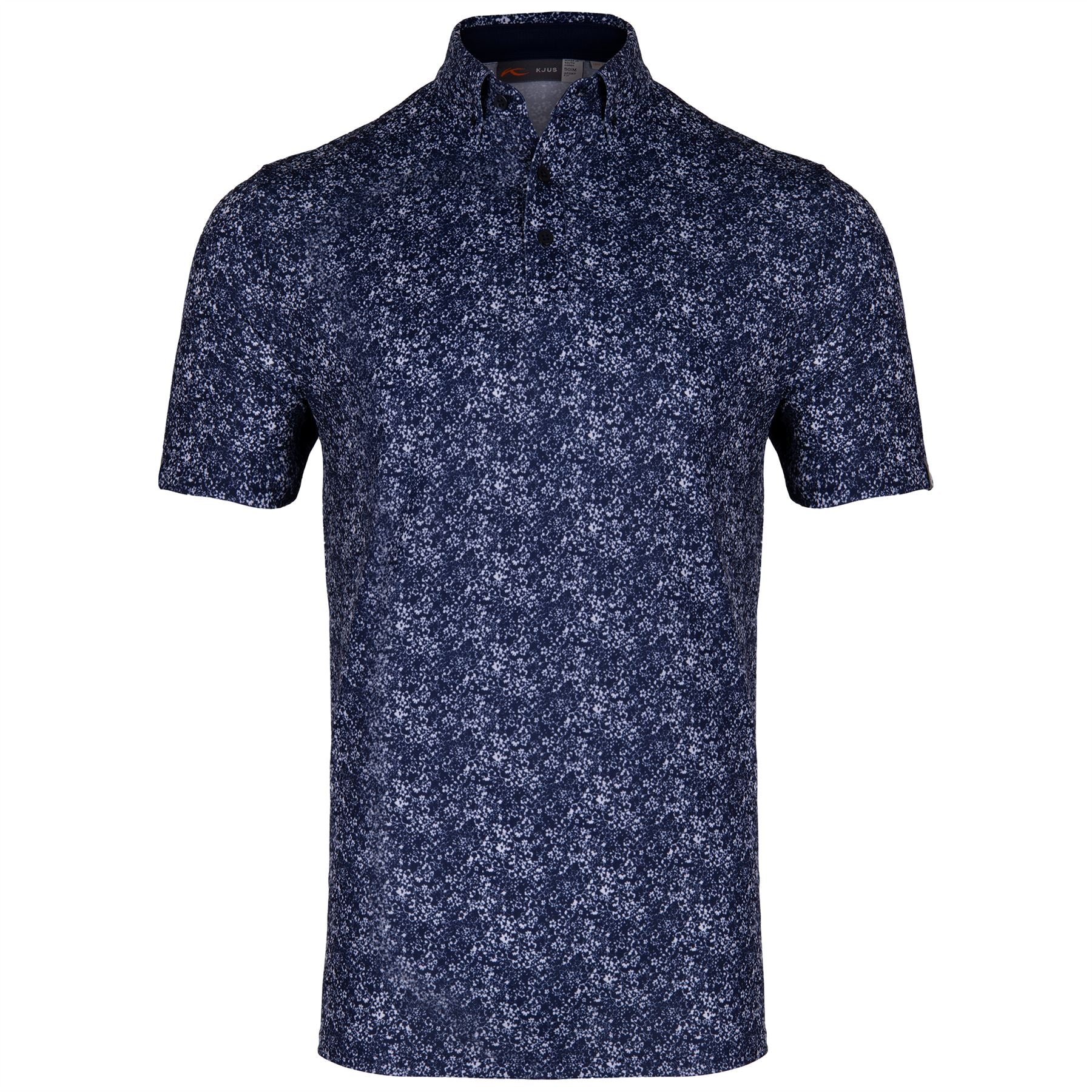 Lance Printed Polo Atlanta Blue/White