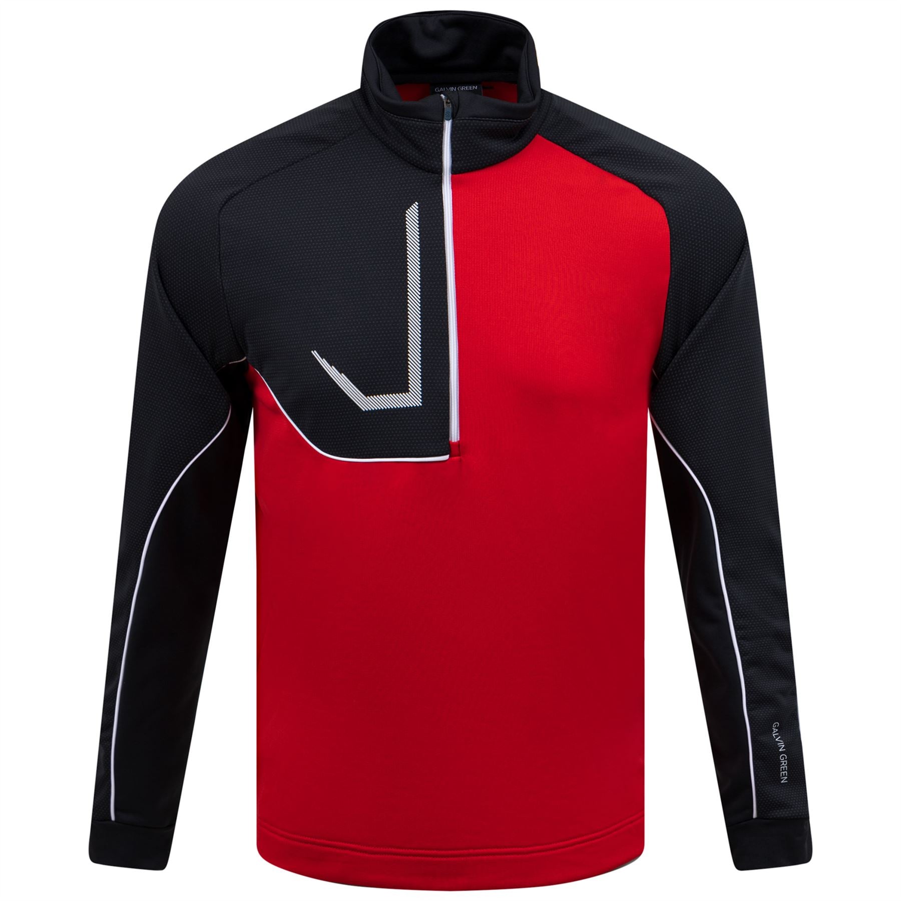Daxton Half Zip Insula Red/Forged Iron/White
