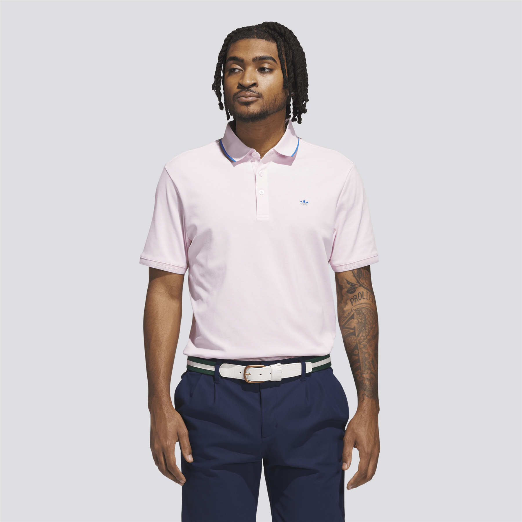 Twistknit Trefoil Polo Clear Pink