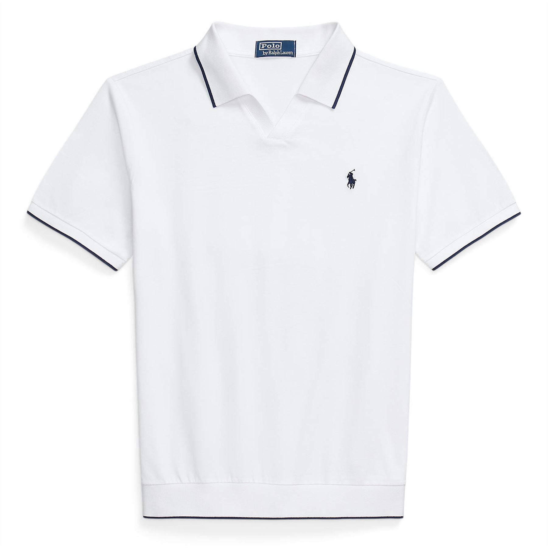 Polo Golf Johnny Collar Cotton Polo White