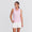 x AP Womens Jacquard SL Polo Pale Pink