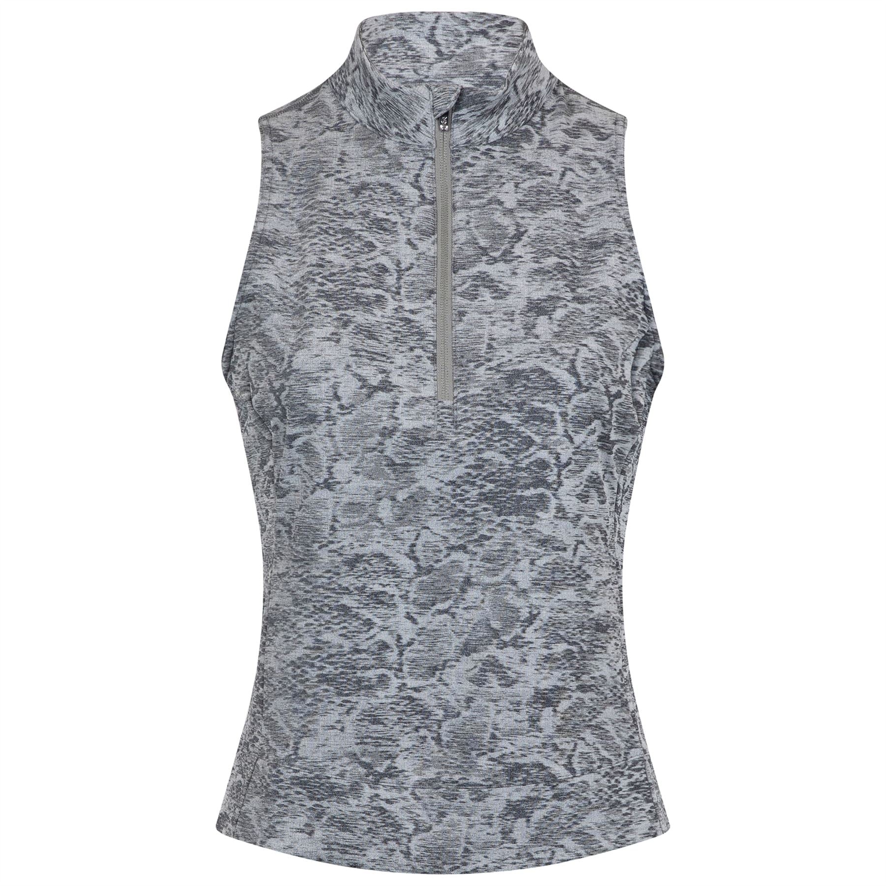 Womens Wolf Scales Jacquard SL Halley Quarter Zip Polo Sand Multi