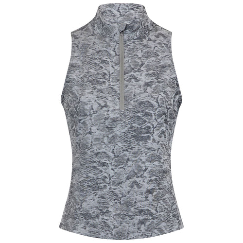 Womens Wolf Scales Jacquard SL Halley Quarter Zip Polo Sand Multi