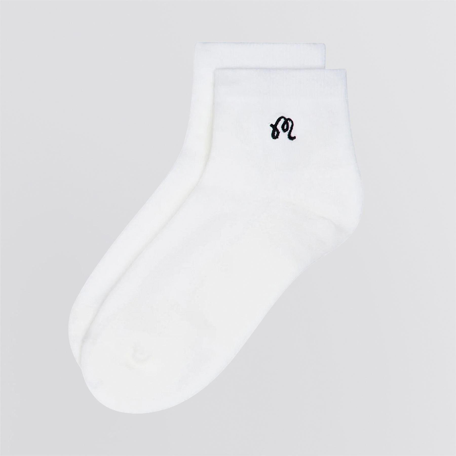 Womens Capri Ankle Socks White