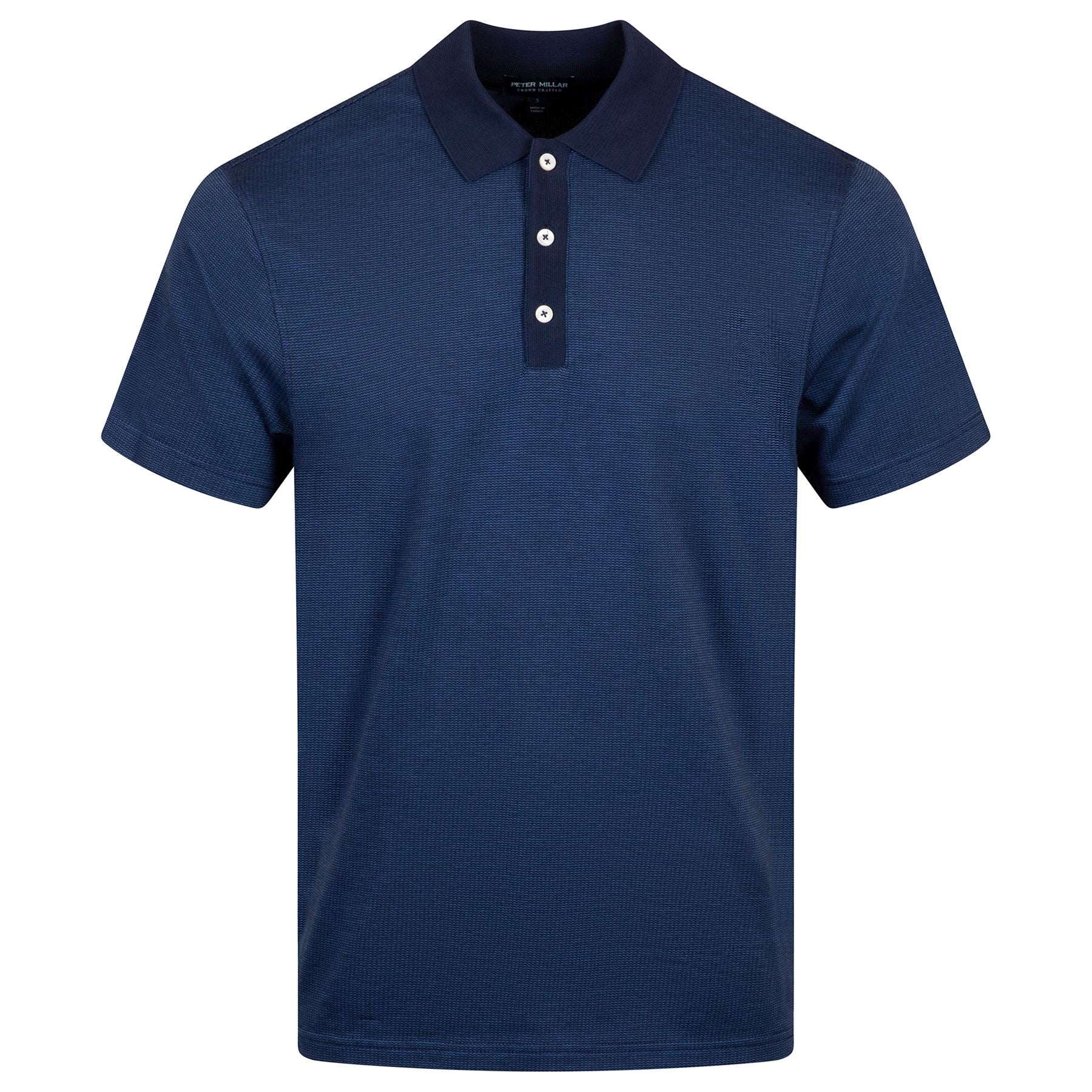 Barnes Knit Polo Navy