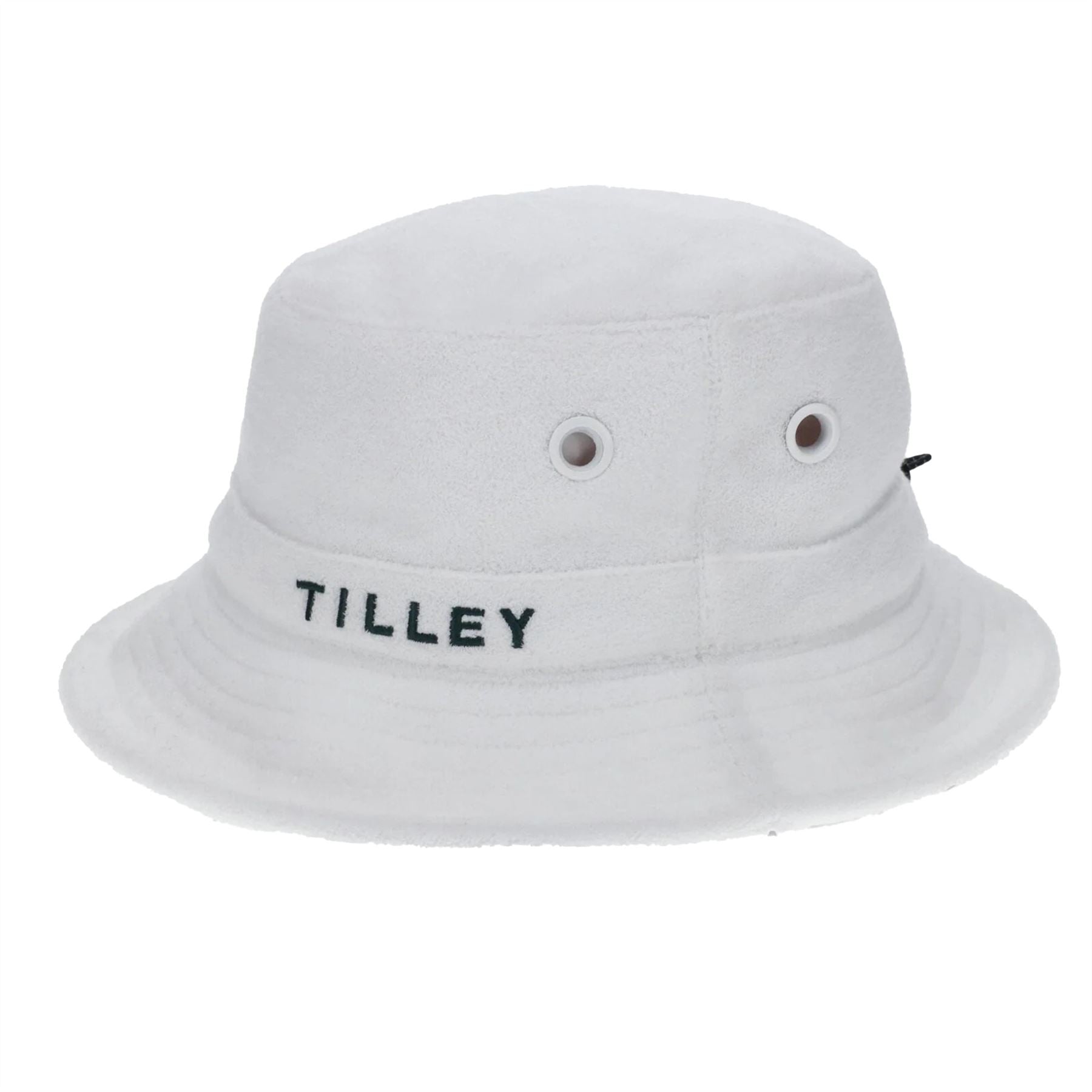 Womens Terry Towel Sport Bucket Hat White