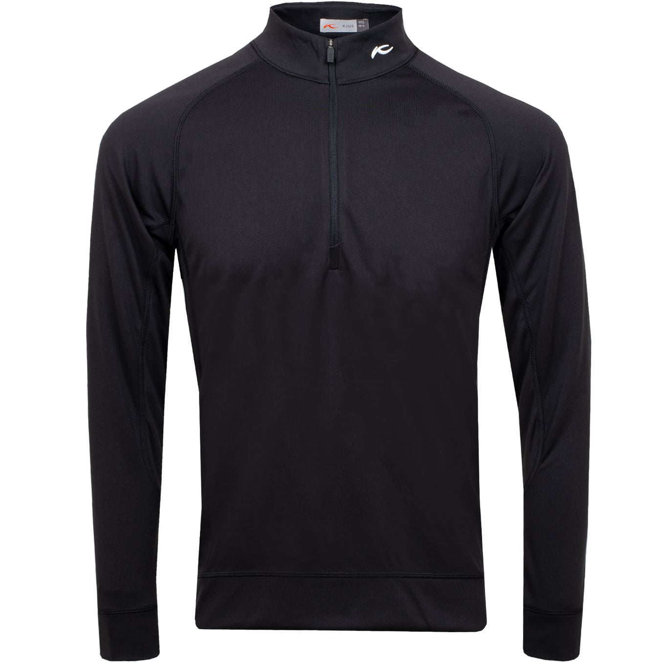 Keano Half Zip Regular Fit Mid Layer Black Melange