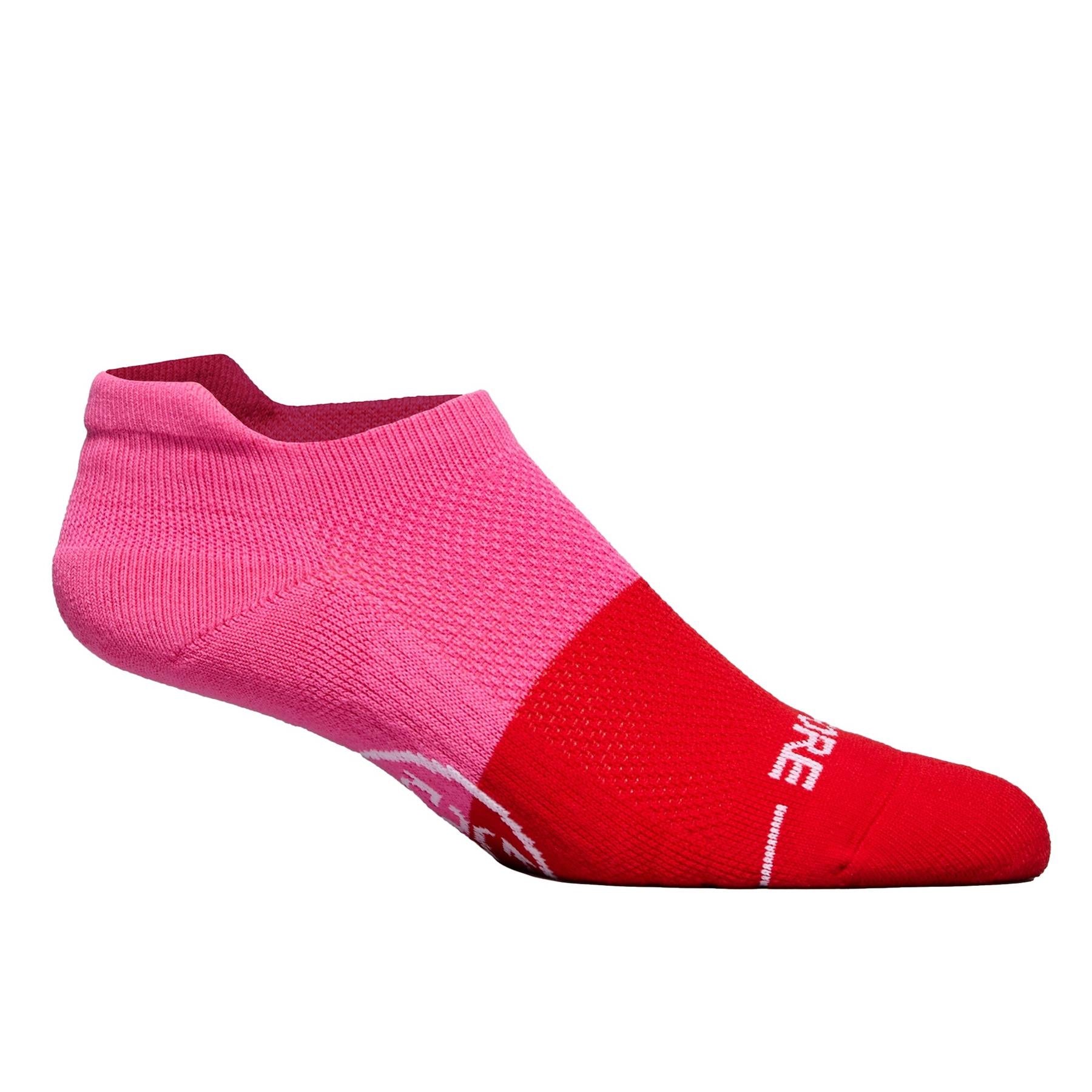 Womens Two-Tone Fore Play Ankle Socks Knockout Pink/Poppy