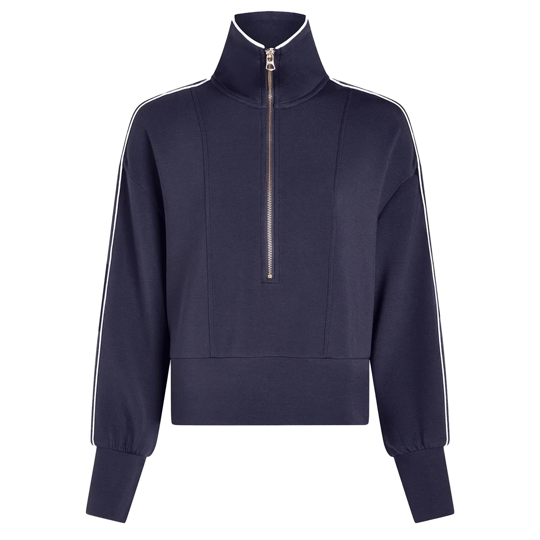 Womens Davenport Half Zip Mid Layer Blue Nights