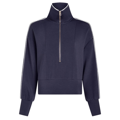 Womens Davenport Half Zip Mid Layer Blue Nights