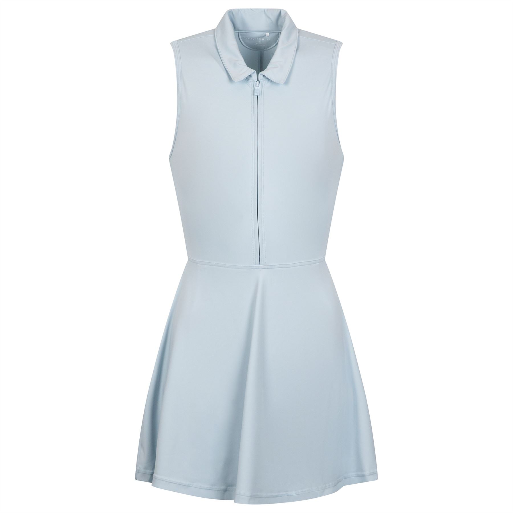 Womens Moveknit Sleeveless Zip Dress 2.0 Heather Baby Blue
