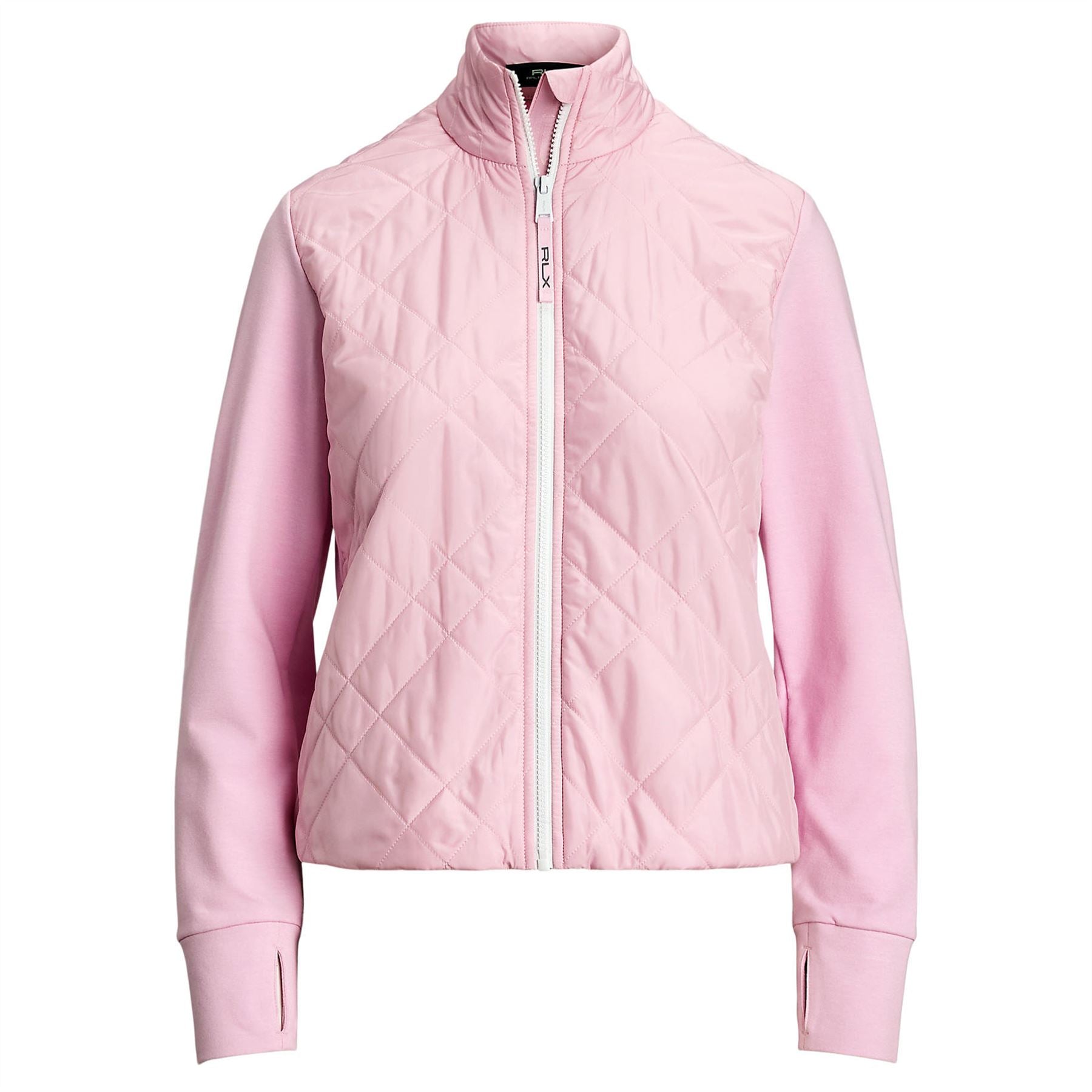 Womens RLX Full Zip Cropped Tech Terry Jacket Garden Pink