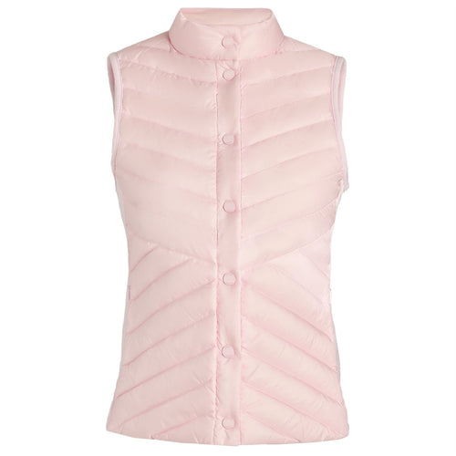 Womens Down Quilted Taffeta Tech Vest Blush