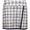 Womens Bonded Edge Faux Wrap Skirt Blue/Cream Plaid