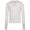 Womens LS Pointelle Sweater White