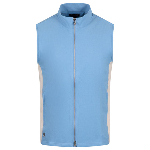 Solstice Performance Hybrid Full Zip Vest Fountain Blue