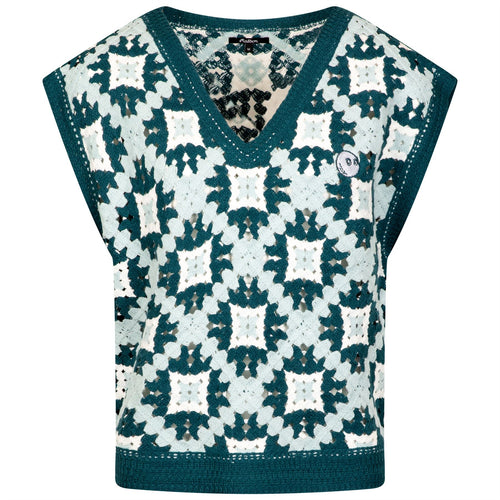 Womens Bianca Knit Vest Ocean Multi