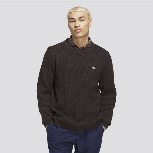 Originals Novelty Cableknit Sweater Dark Brown