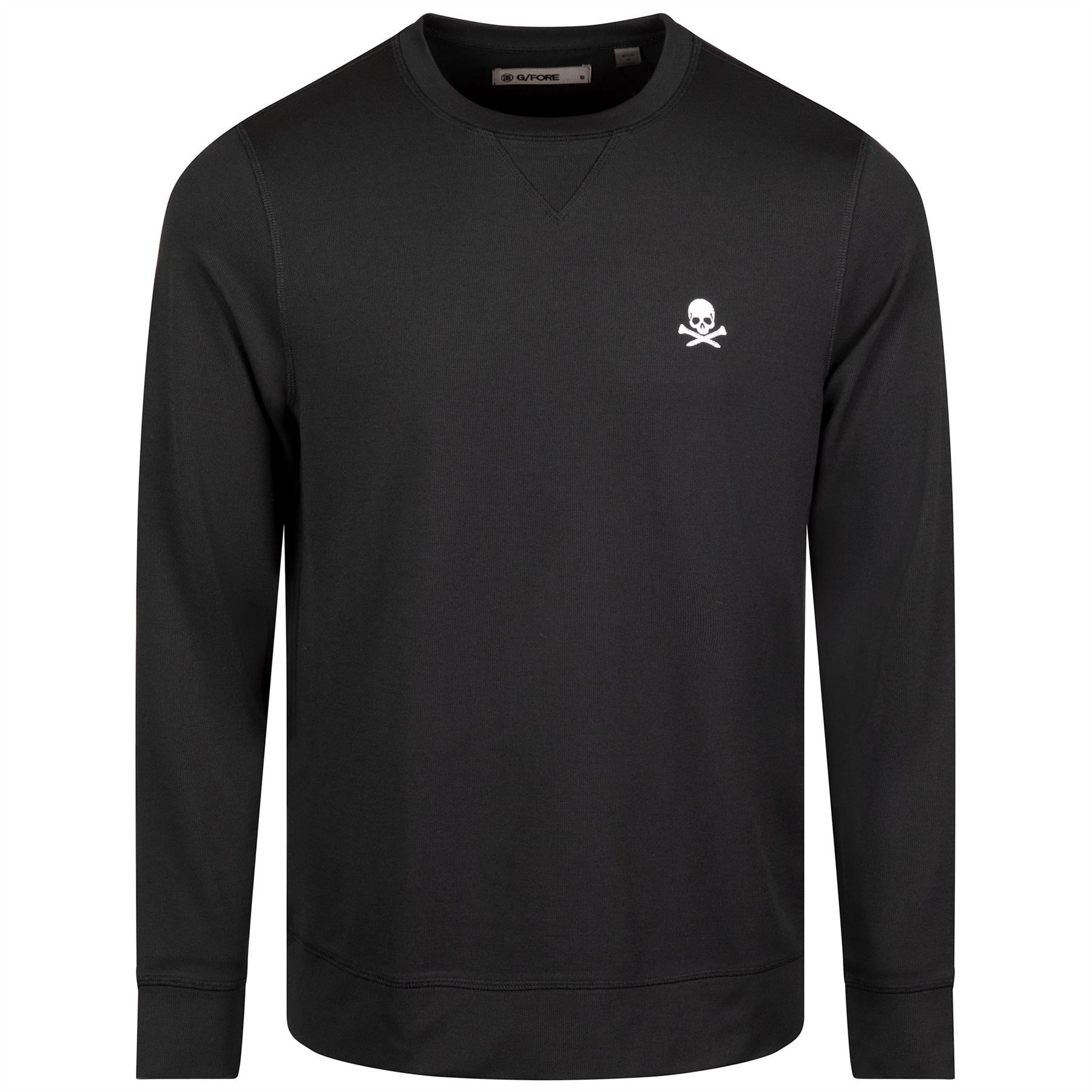 Performance Pique Skull & Tees Crew Neck Sweater Onyx