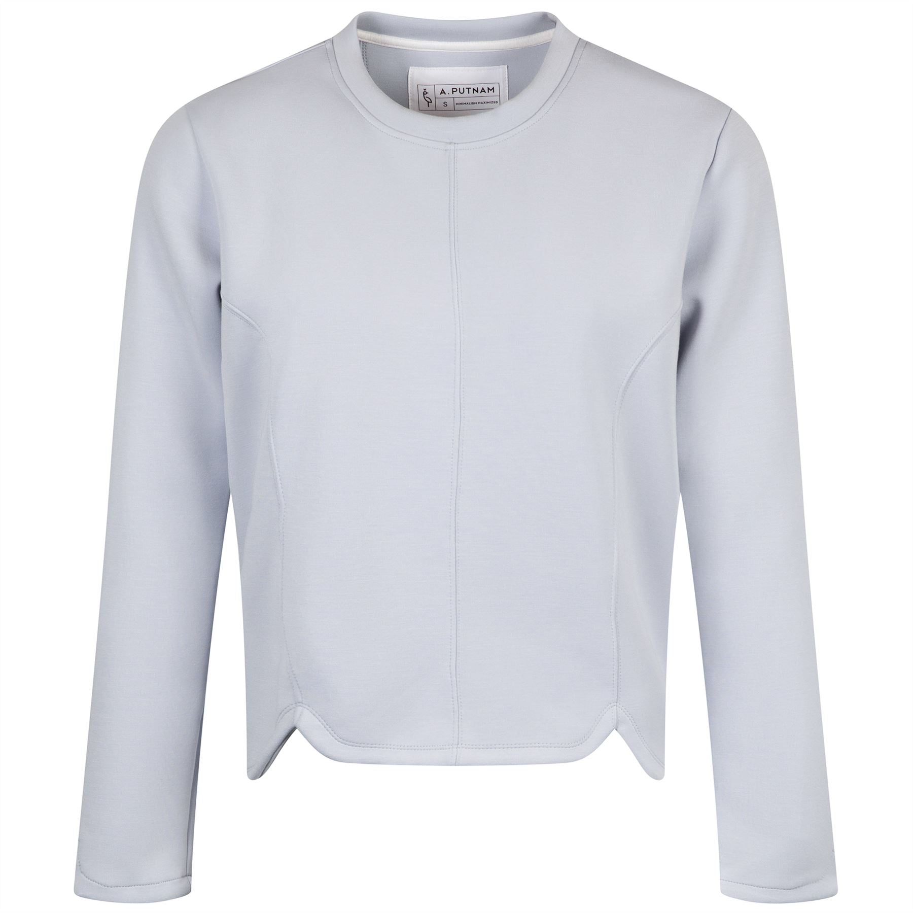 Womens Tulip Crewneck Knit Periwinkle