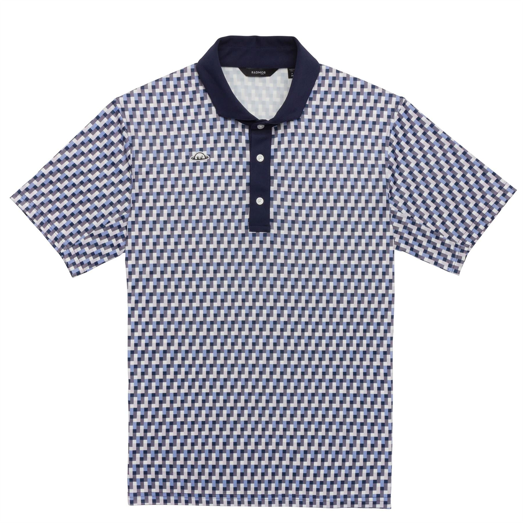 Taylor Recycled Tetris Polo Navy