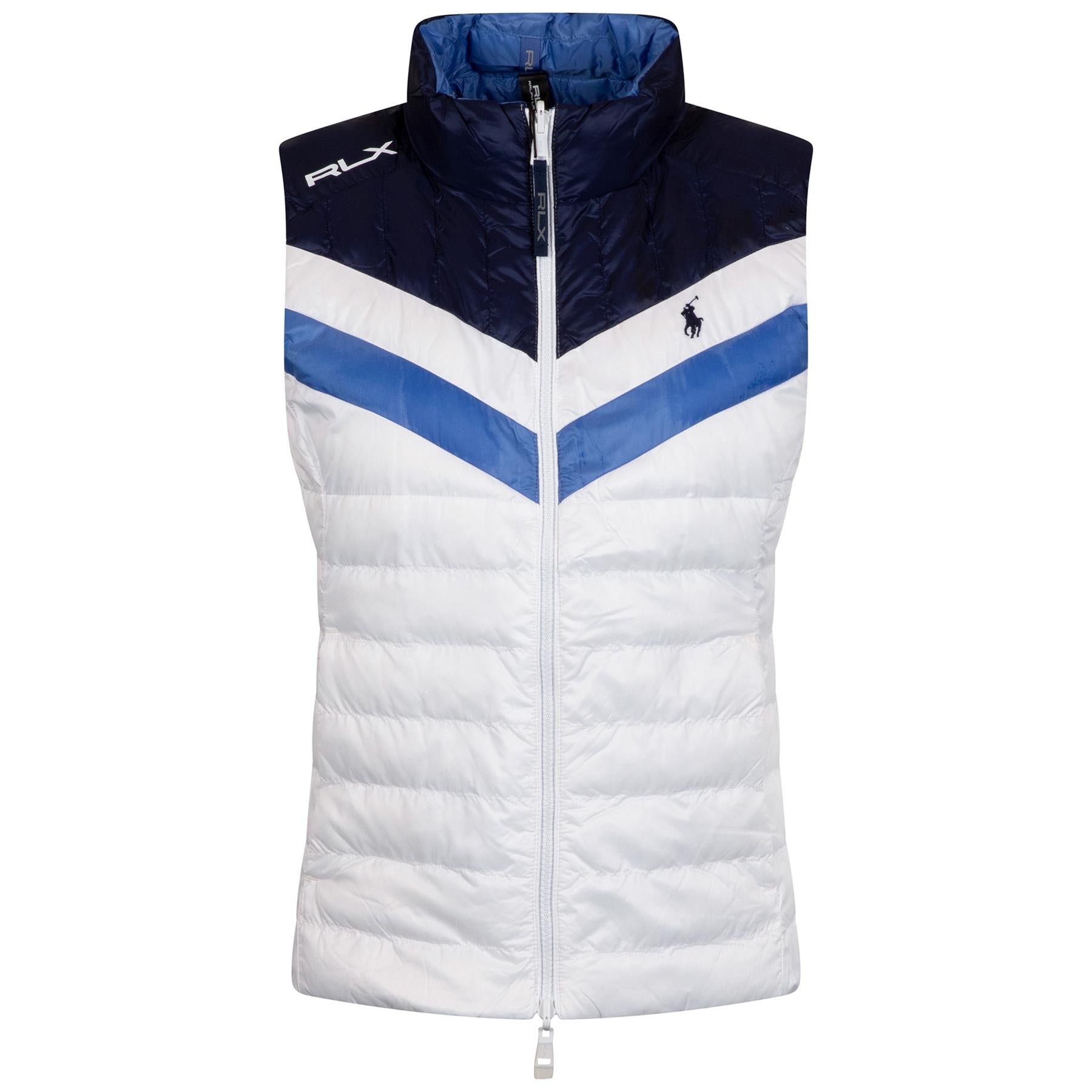 Womens RLX Miro Ripstop Full Zip Vest Ceramic White