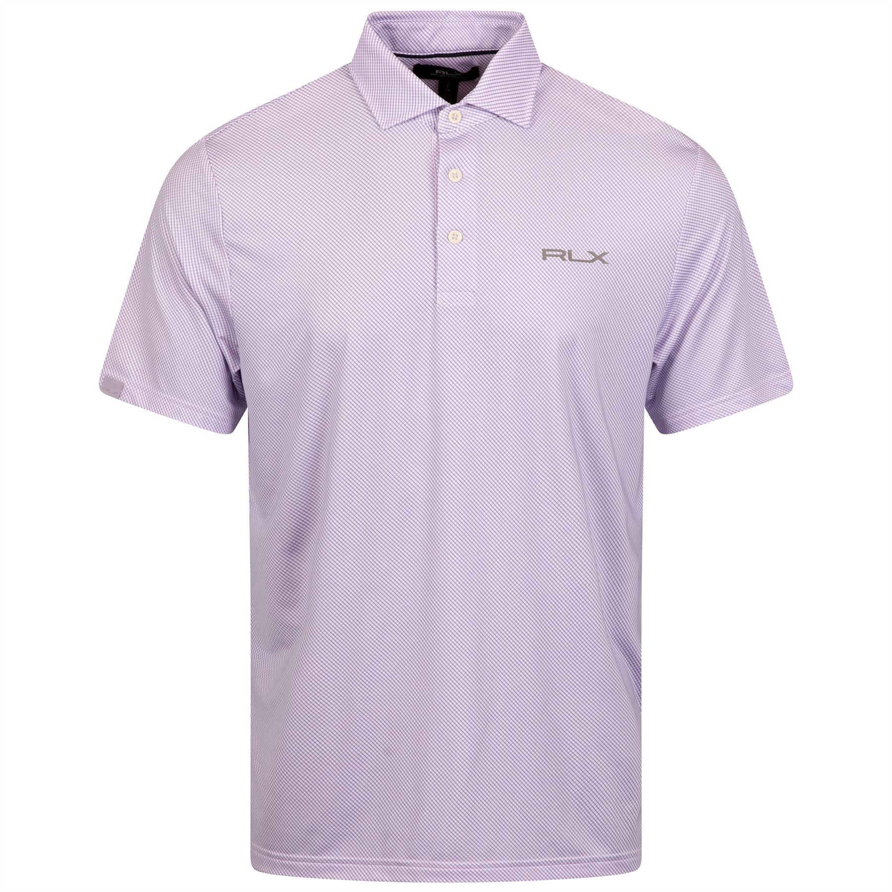 RLX Printed Dot Airflow Polo Lovely Lilac