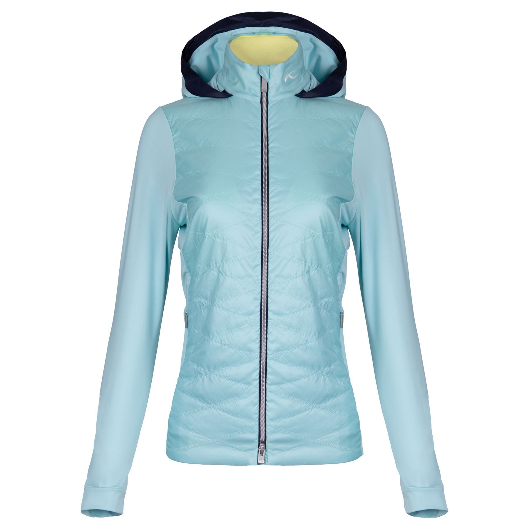Womens Retention Hooded Hybrid Jacket Capri/Atlanta Blue