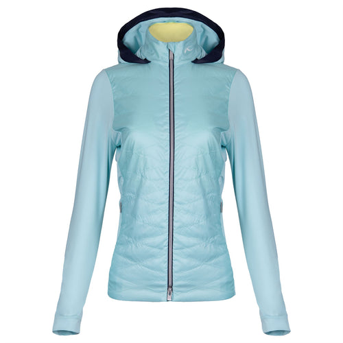 Womens Retention Hooded Hybrid Jacket Capri/Atlanta Blue