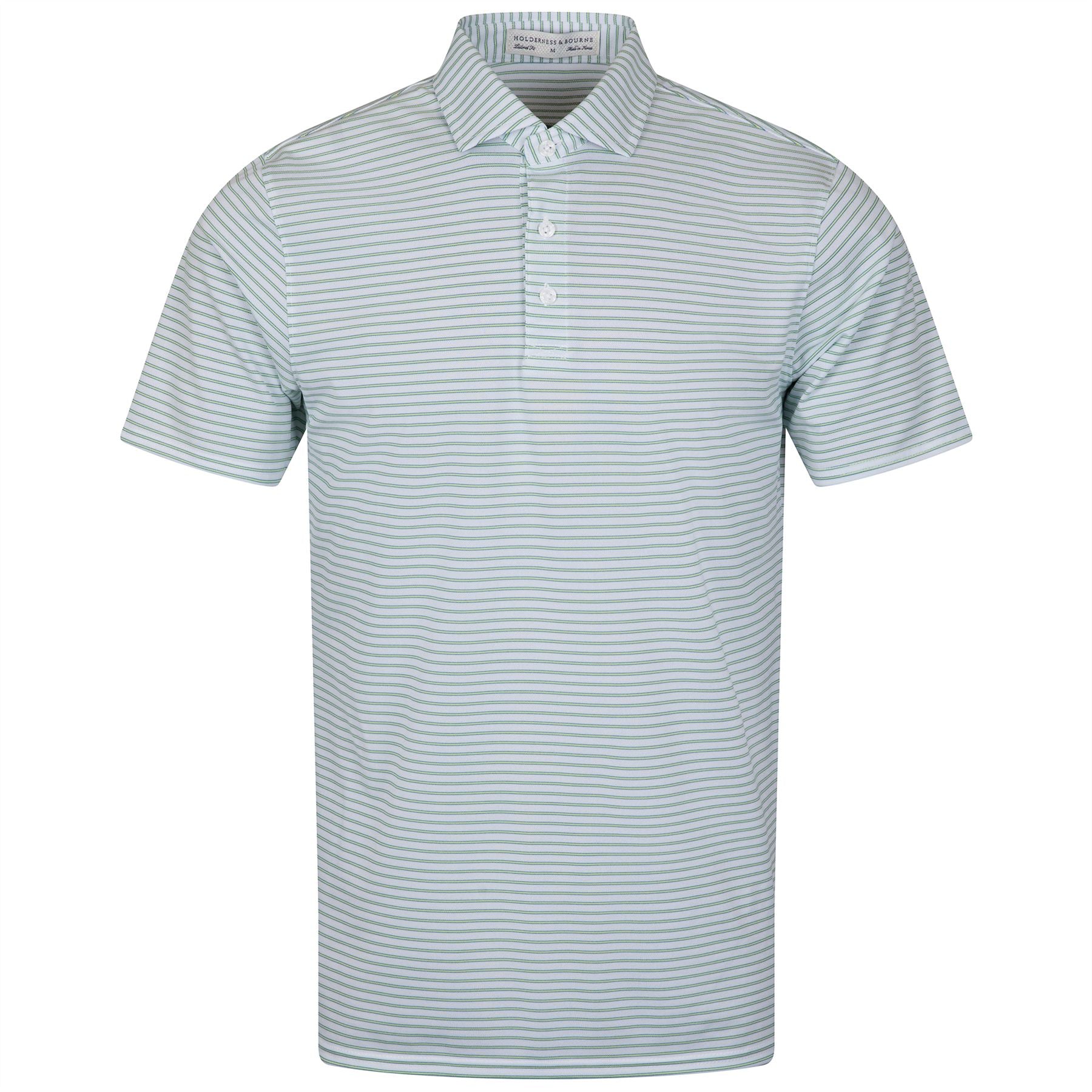 The Walker DryLuxe Polo White/Citron/Marlin Blue