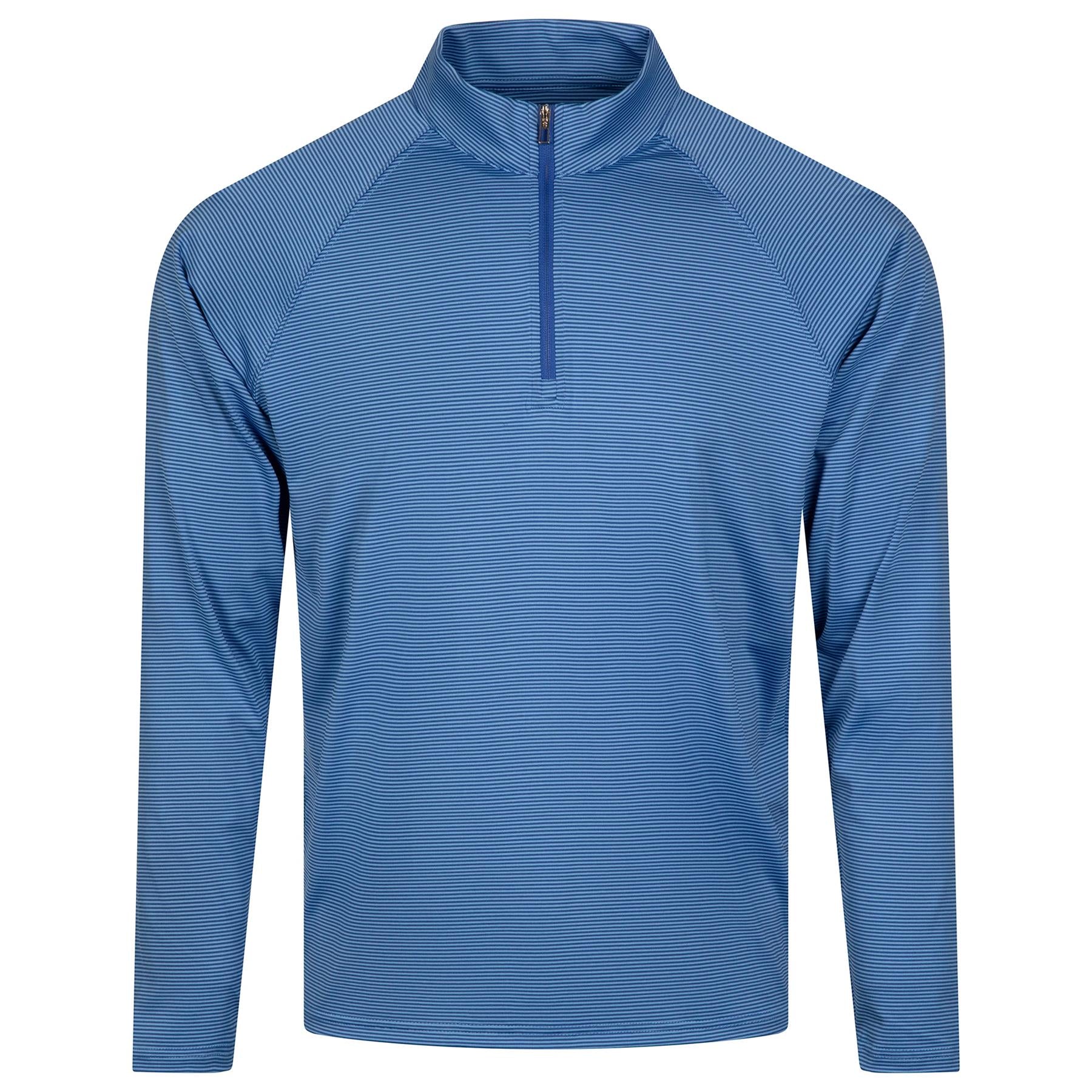 The Reid Quarter Zip Mid Layer Oxford/Windsor