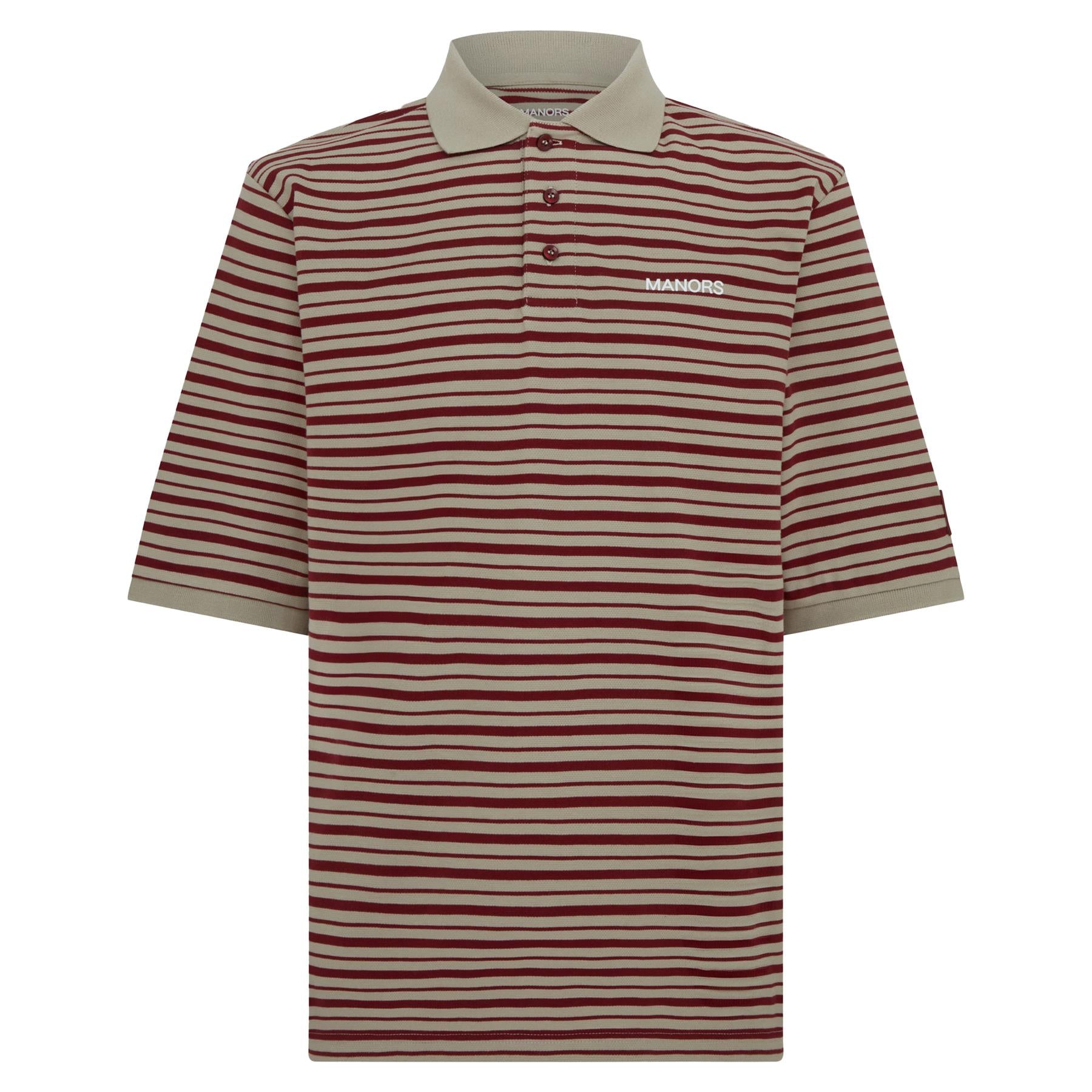 GOAT Pique Polo Burgundy