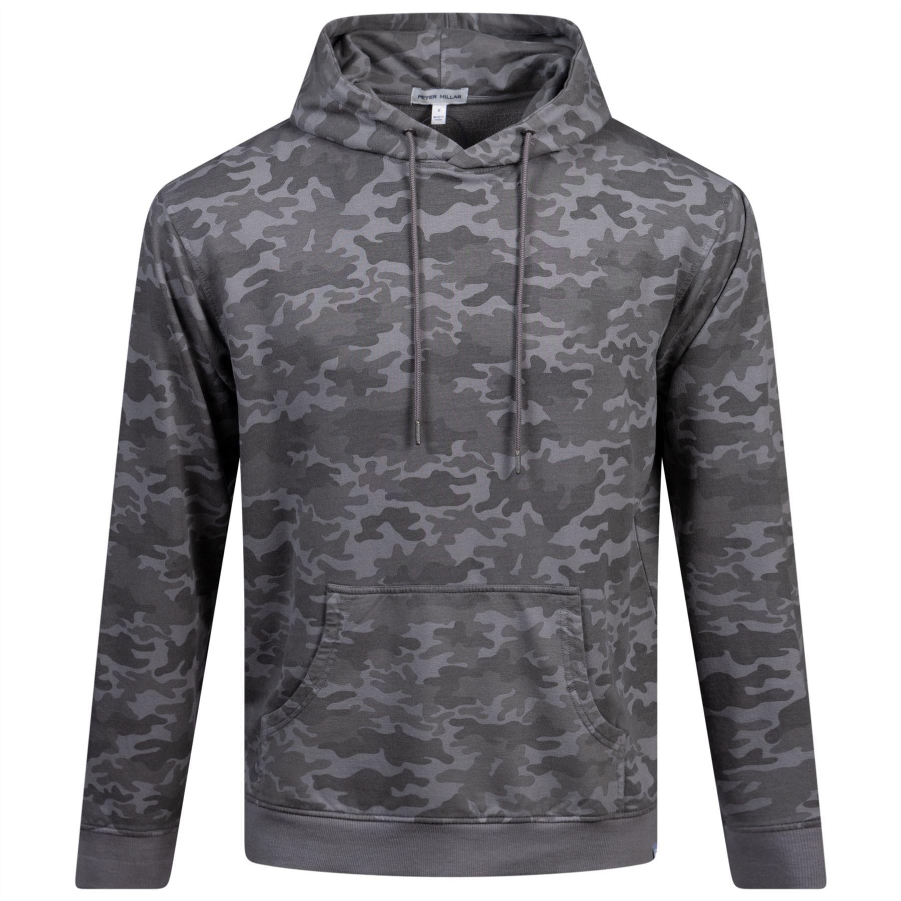 Lava Wash Printed Hoodie Gale Grey