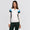 Womens Nathalie Striped Quarter Zip Mid Layer White