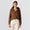 Womens Pamy Hybrid Knit Jacket Brown