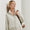 Womens Flora Knit Jacquard Full Zip Layer Stone