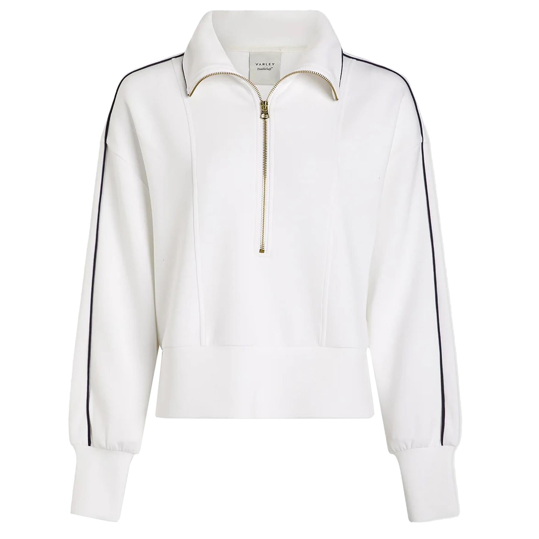 Womens Davenport Half Zip Mid Layer White