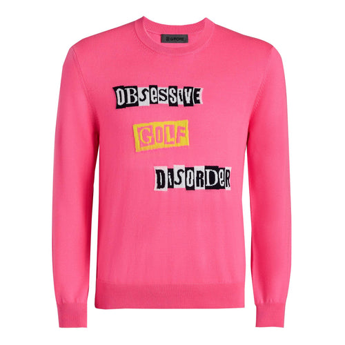 Obsessive Golf Merino Wool Sweater Knockout Pink
