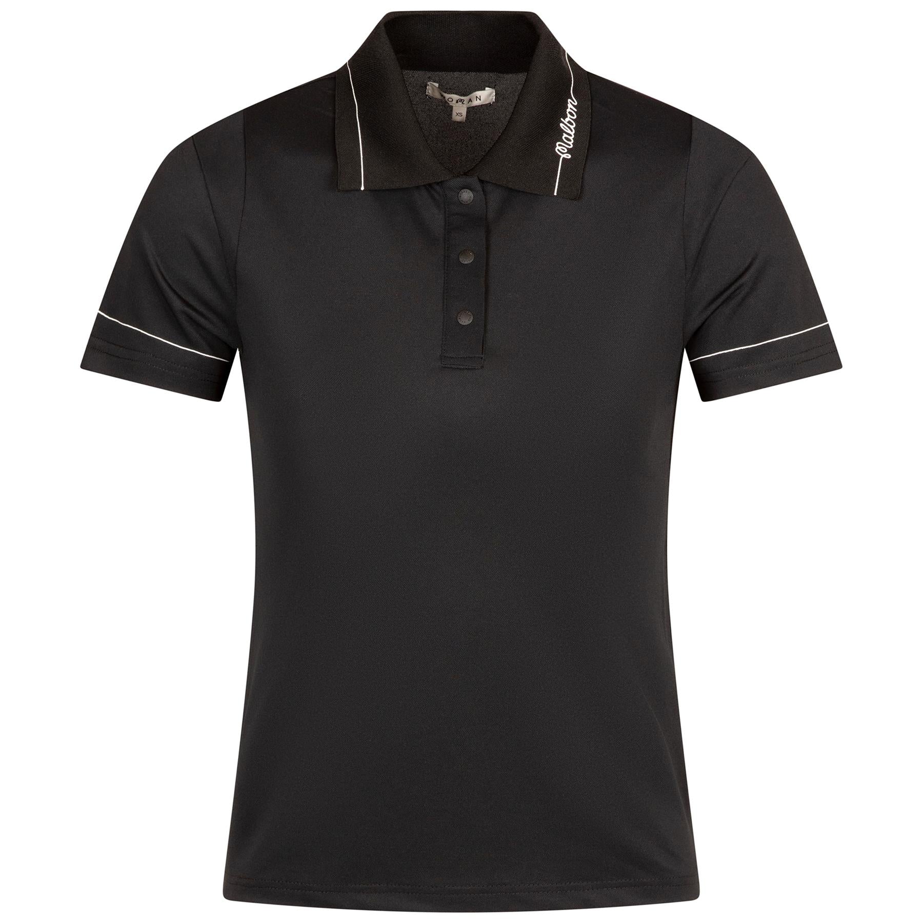 Womens Paloma Polo Black/Snow White