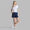 Womens Ribbed Knit Polo Sweater Snow/Lavender