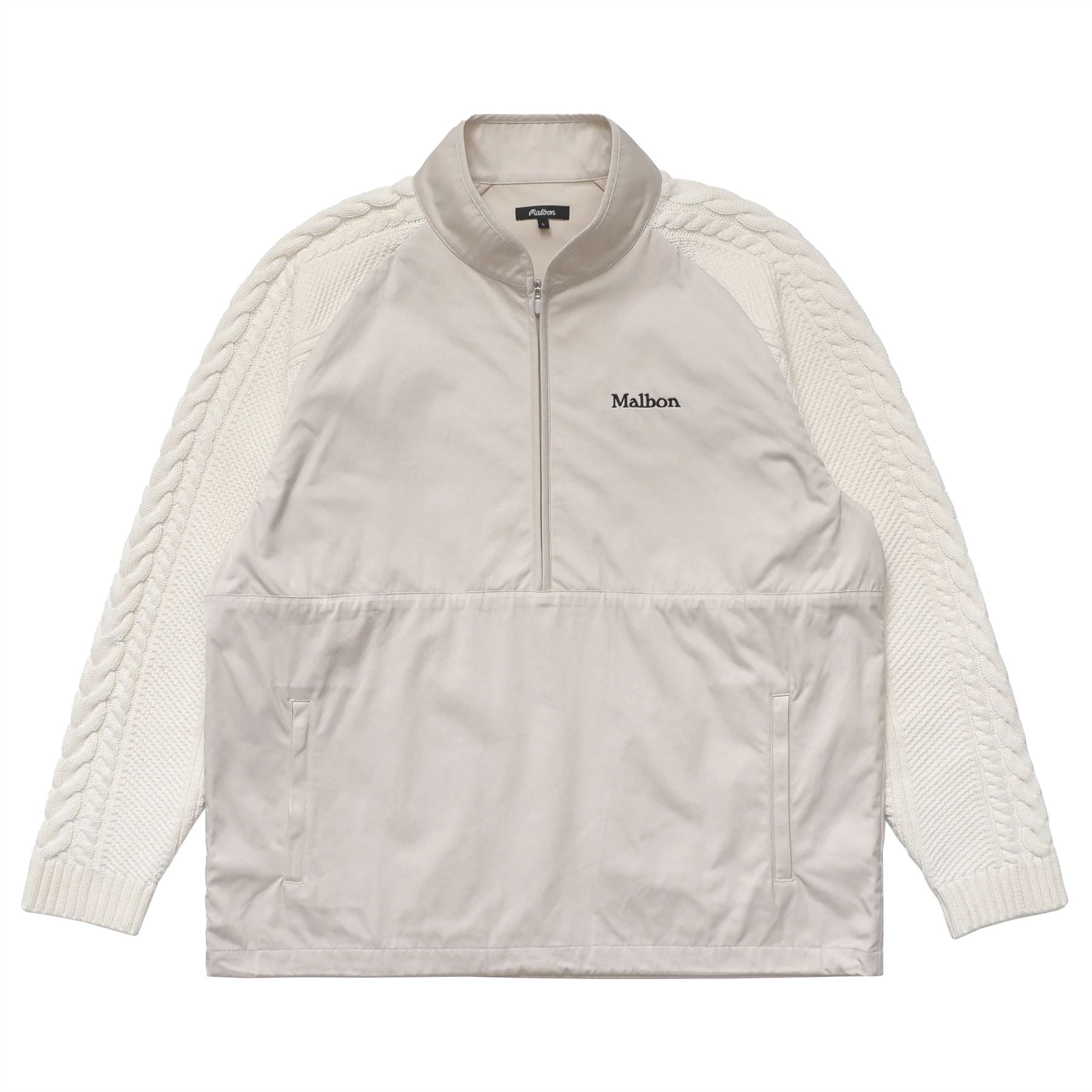 Remington Half Zip Hybrid Jacket Ivory