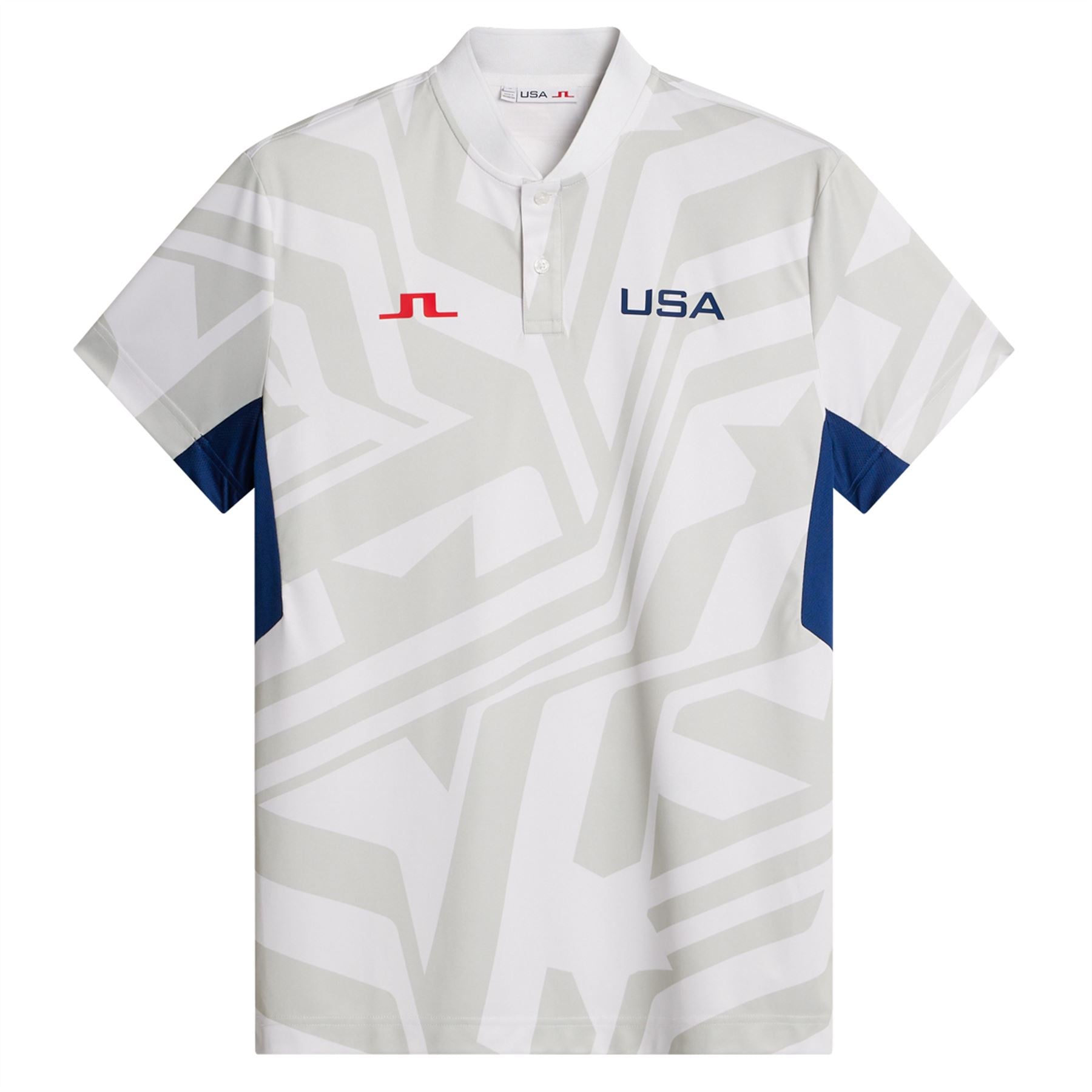 Emeric Regular Fit Jacquard Polo US Golf White